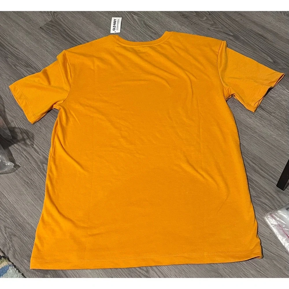 Old Navy T-Shirt Boys XL 14-16 Orange New Softest Short Sleeve Tee 840291-07